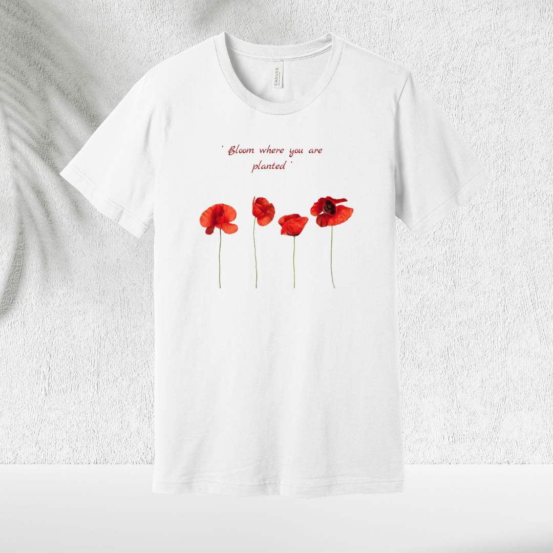 Poppy Bloom T-Shirt - Chicasana