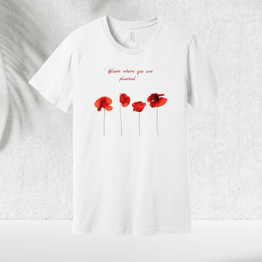 Poppy Bloom T-Shirt - Chicasana