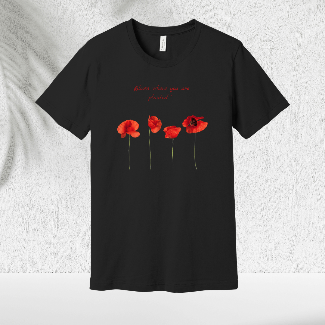 Poppy Bloom T-Shirt - Chicasana