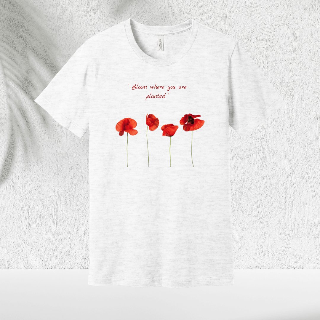 Poppy Bloom T-Shirt - Chicasana