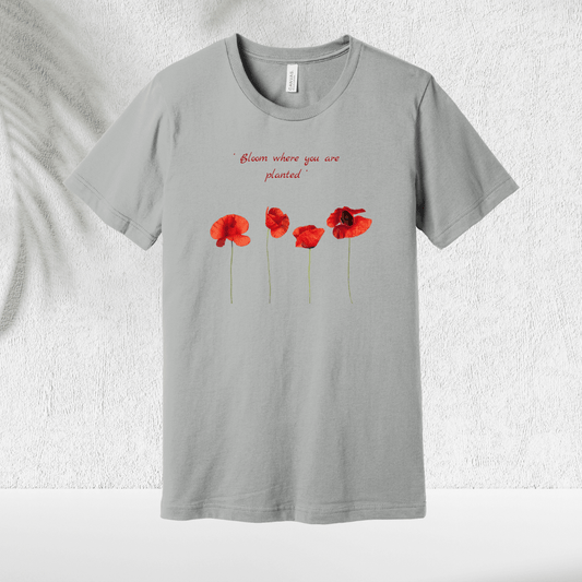 Poppy Bloom T-Shirt - Chicasana