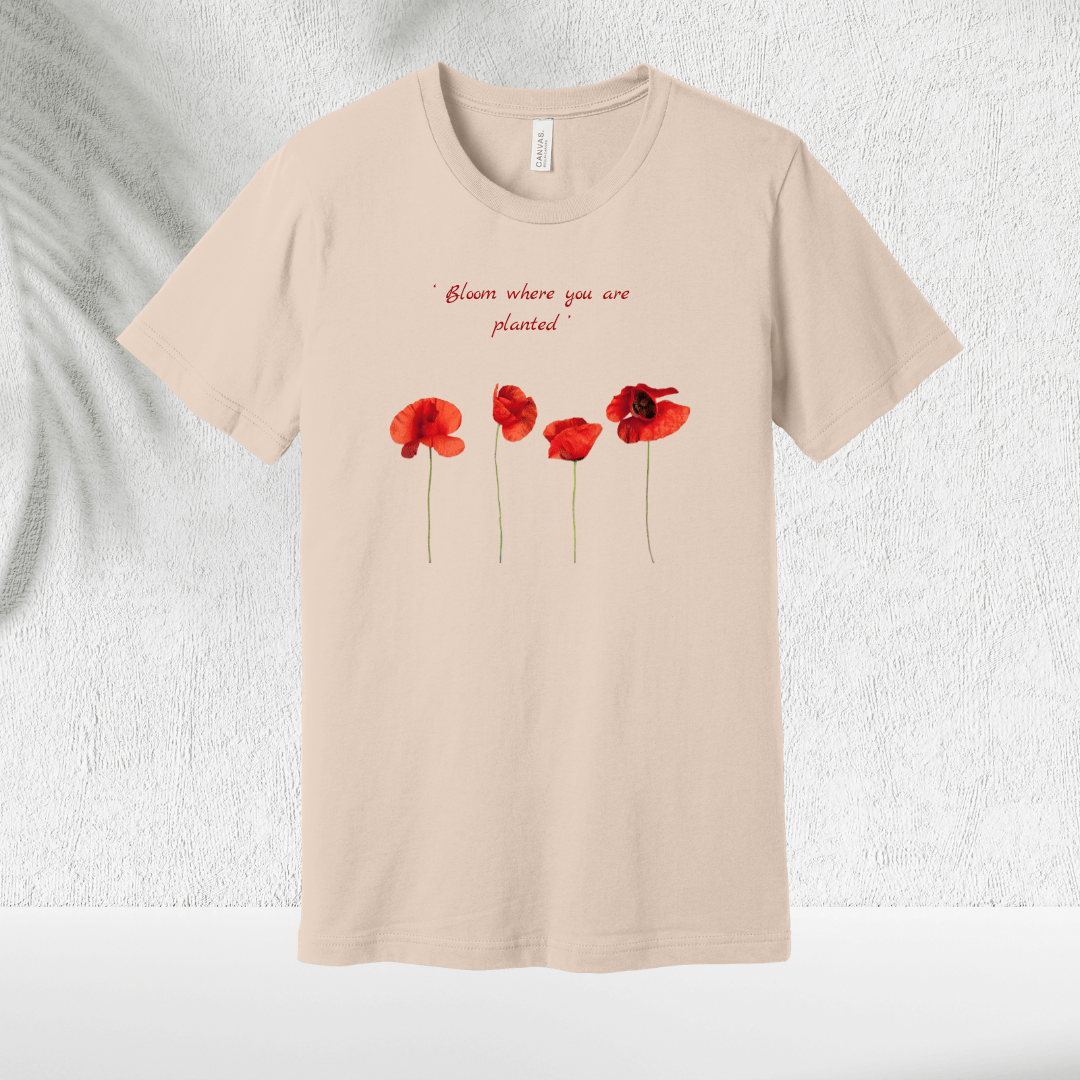 Poppy Bloom T-Shirt - Chicasana